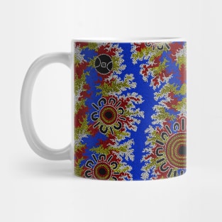 Aboriginal Art - Waterhole Dreaming Corela Mug